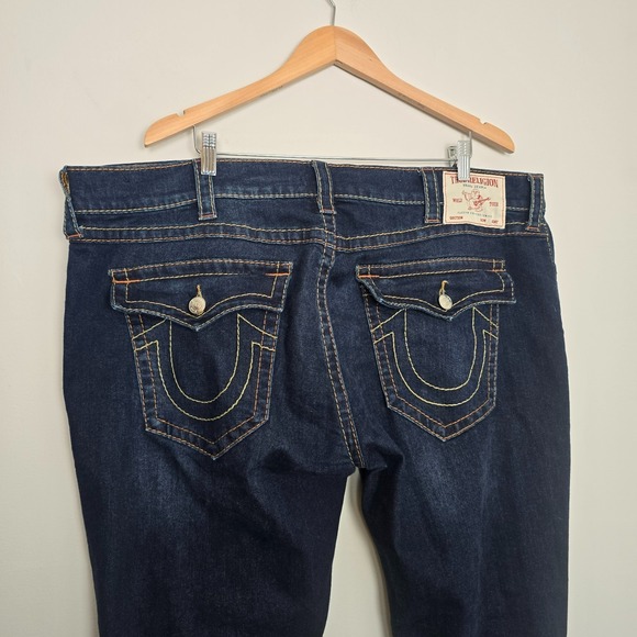 True Religion Mens Western Heritage Geno Relaxed Slim Jeans 44 Classic Americana - Picture 4 of 9